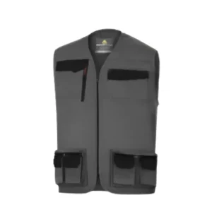 CHALECO DELTA PLUS PLOMO CON NEGRO